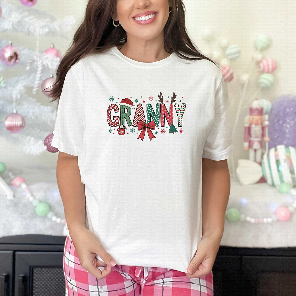 Thumbnail: Granny Christmas #2 Red & Green Women's Christmas Shirt