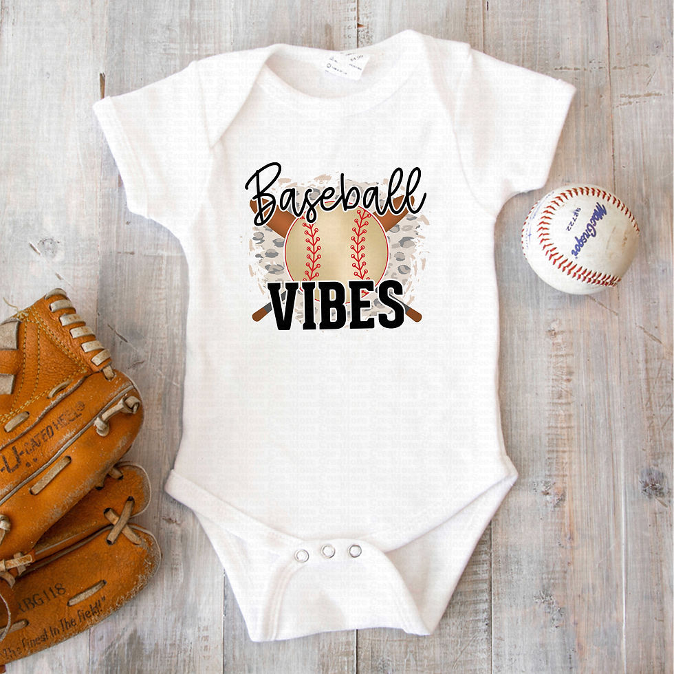 Μικρογραφία: Baseball Vibes #4 Boys Or Girls Baseball Bodysuit