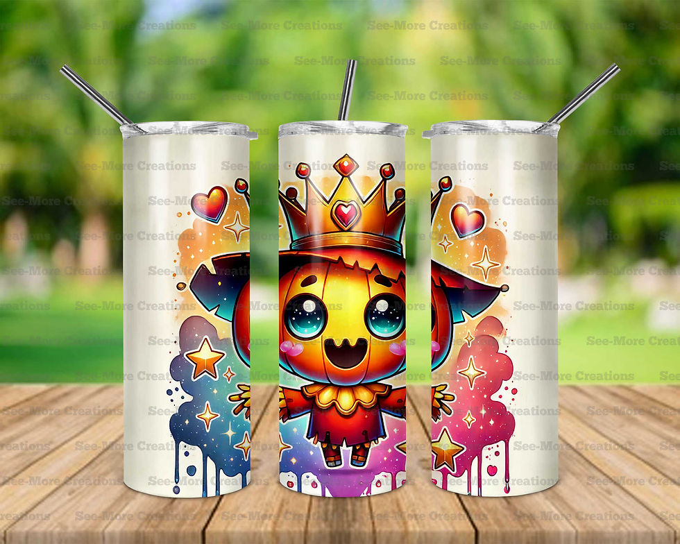 Cute Halloween Pumpkins #9 Scarecrow Skinny, Sippy & Kids Tumblers