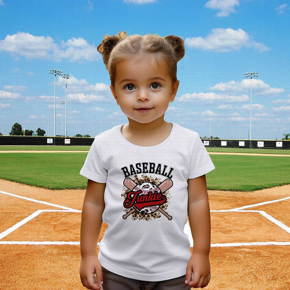 Thumbnail: Baseball Junkie #1 Girls Leopard Print Baseball Shirt