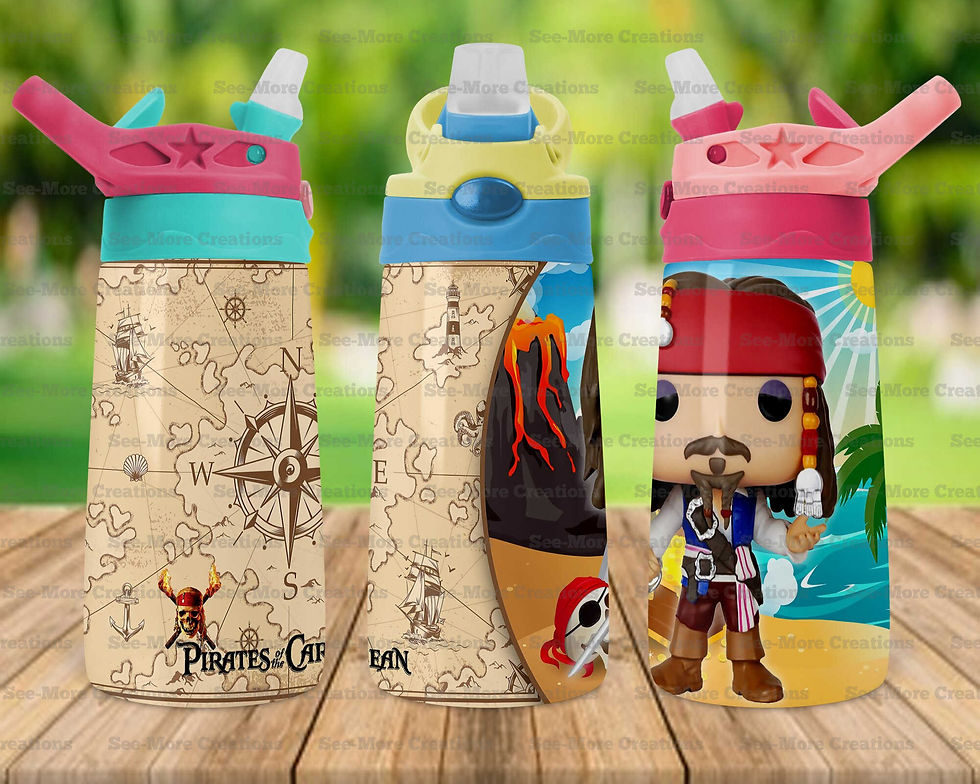 Thumbnail: Jack Sparrow #1 Skinny, Sippy & Kids Tumblers