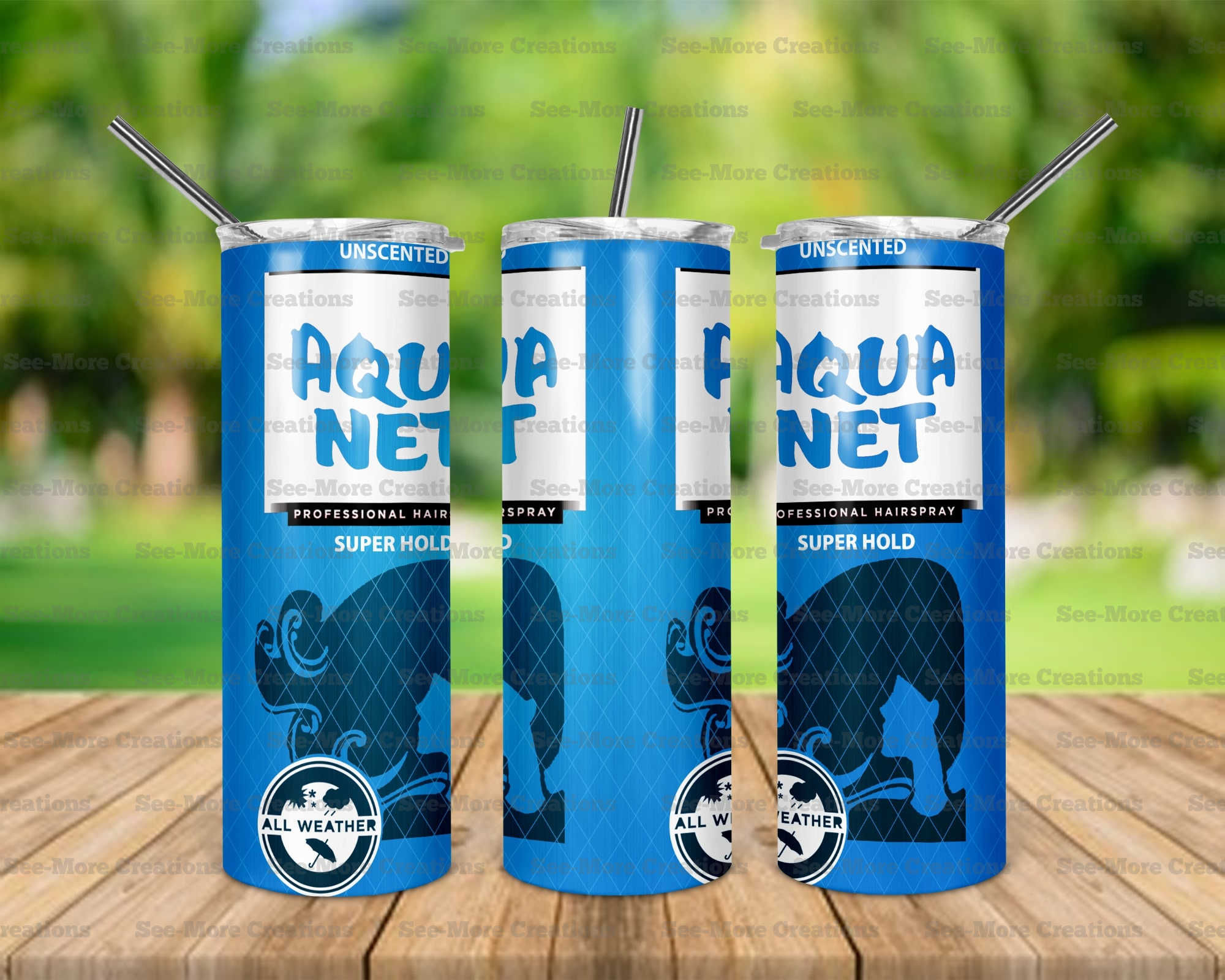 Aqua Net #1 Hair Spray Super Hold Skinny Tumblers