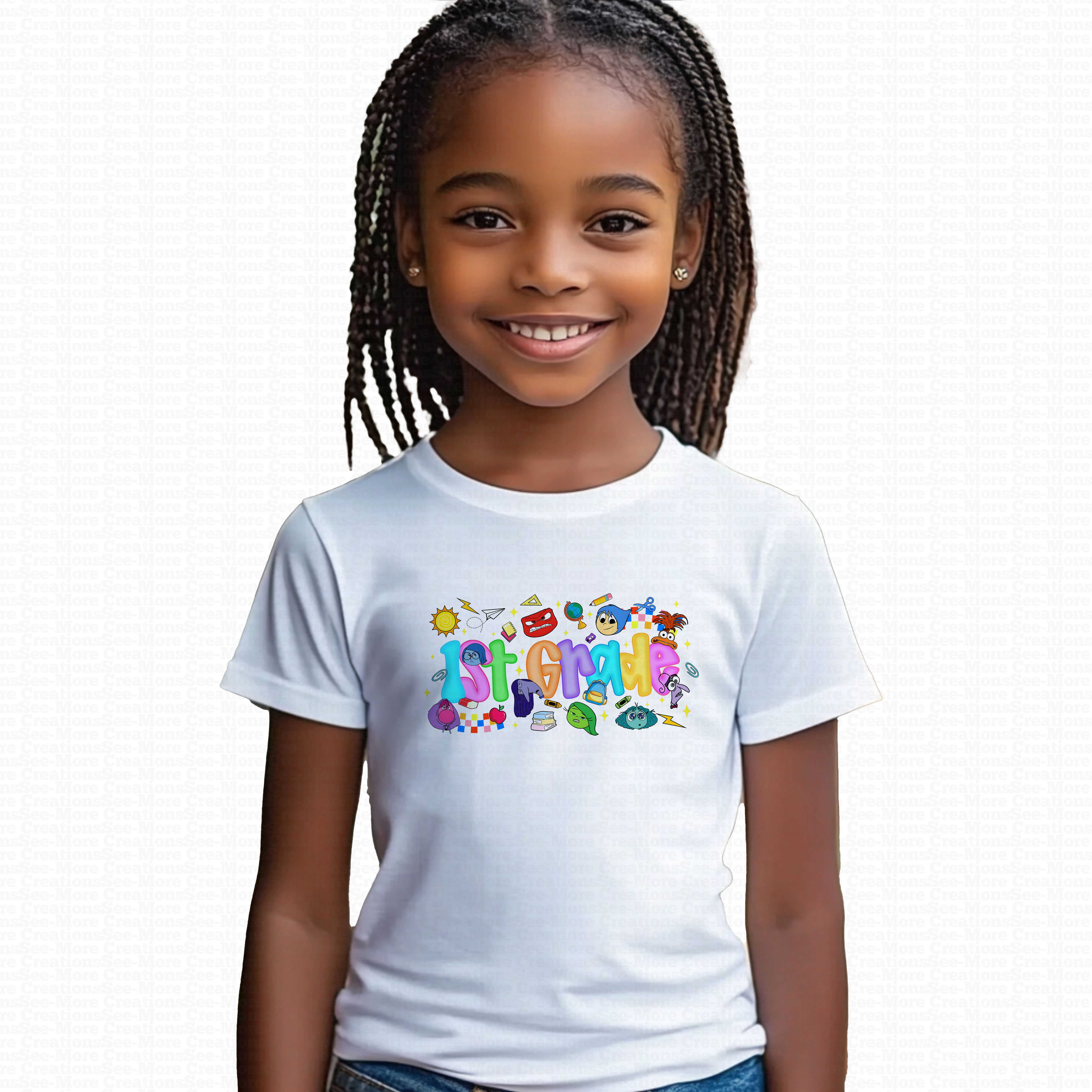 First Grade #213 Boys Or Girls Inside Out Emotions School Shirt