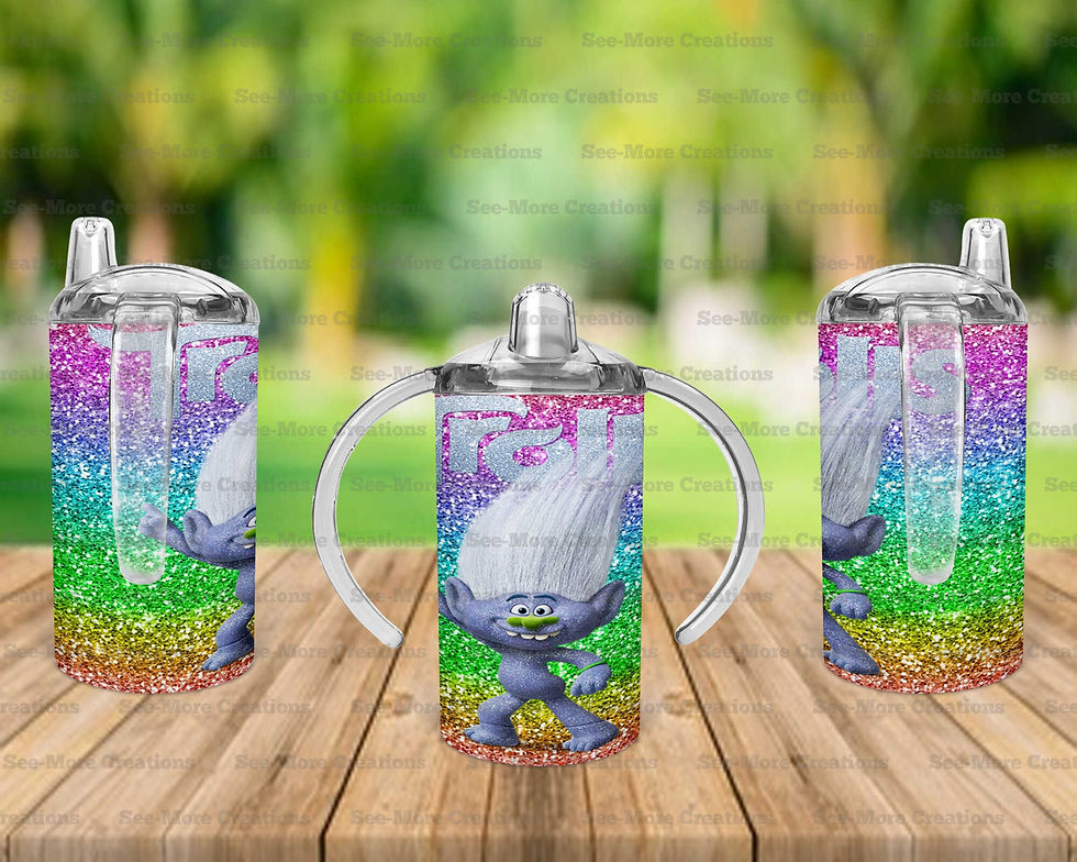 Thumbnail: Guy Diamond #9 Glitter Print Skinny, Sippy & Kids Tumblers