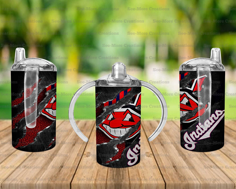 Thumbnail: Cleveland Indians #4 Skinny, Sippy & Kids Tumblers