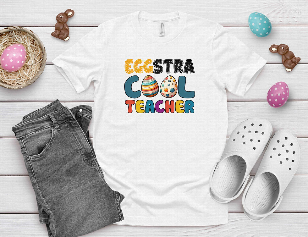 Thumbnail: Eggstra Cool Teacher #1 Men Or Women's Easter Shirt