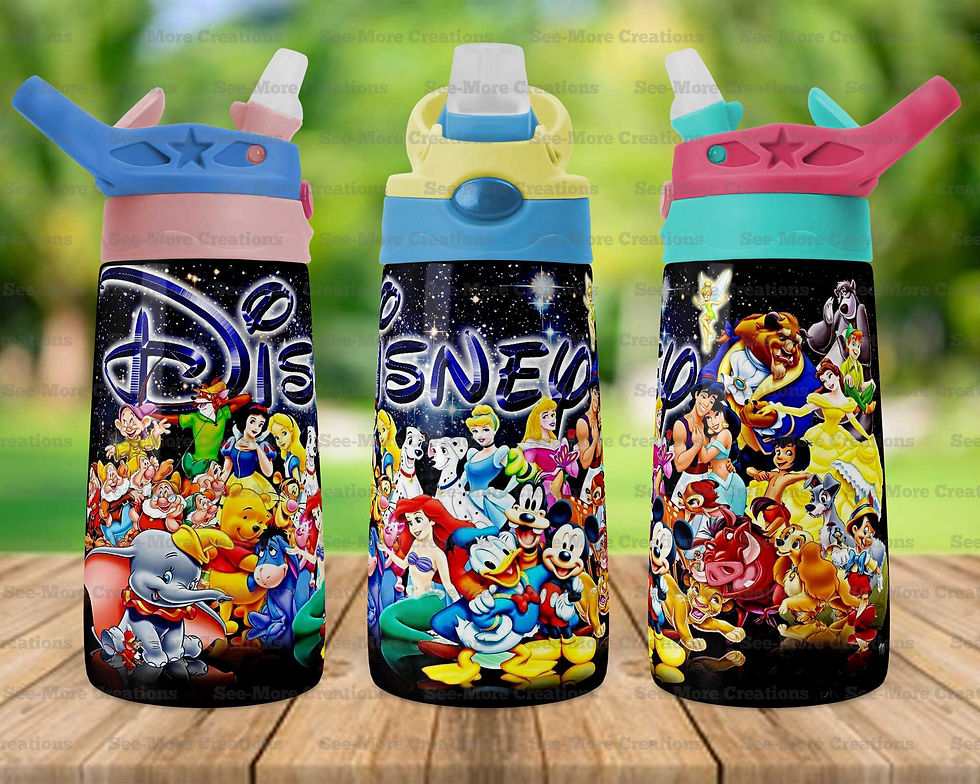 Thumbnail: Disney Characters #5 Skinny, Sippy & Kids Tumblers