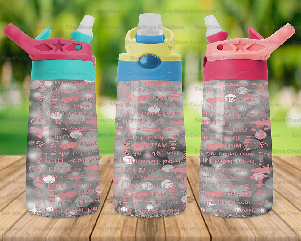 Thumbnail: Cheerleading #6 WordArt Skinny Tumbler