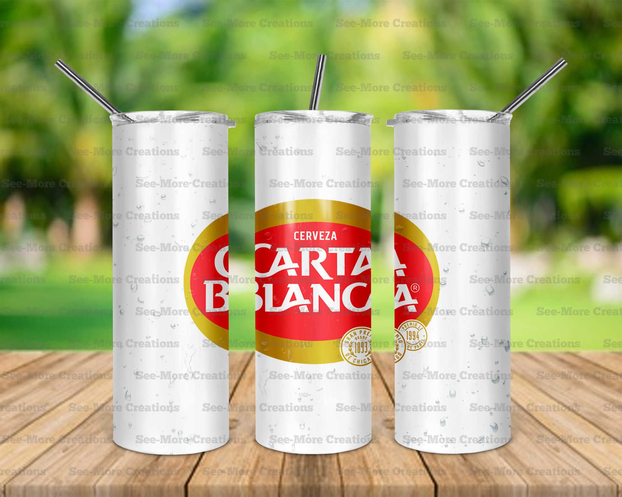 Carta Blanca #2 Skinny Tumblers