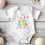 Thumbnail: Baby Bunny #9 Boys Or Girls Colorful Easter Bodysuit
