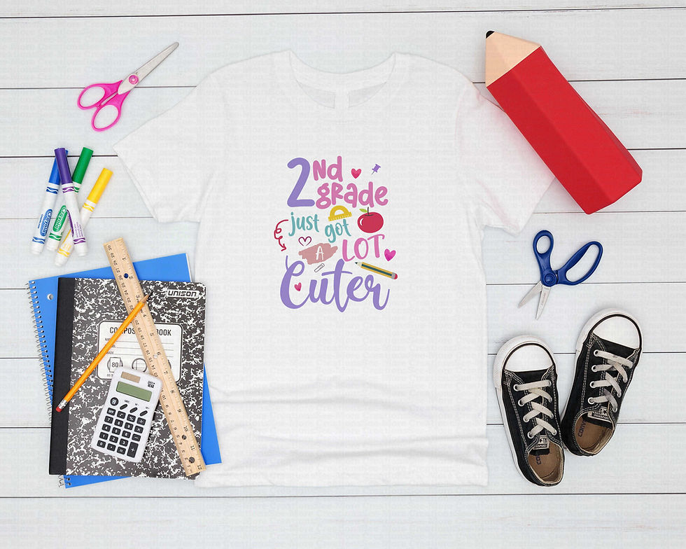 Thumbnail: Second Grade Just Got A Lot Cuter #1 Girls School Shirt