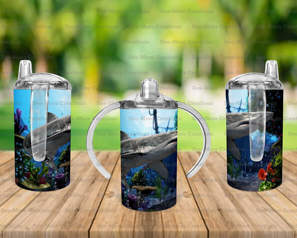 Thumbnail: Sharks #6 Coral Skinny, Sippy & Kids Tumblers