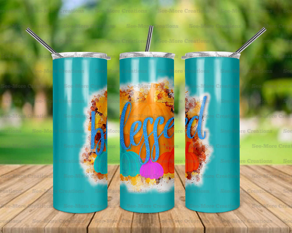 Blessed #3 Skinny, Sippy & Kids Tumblers