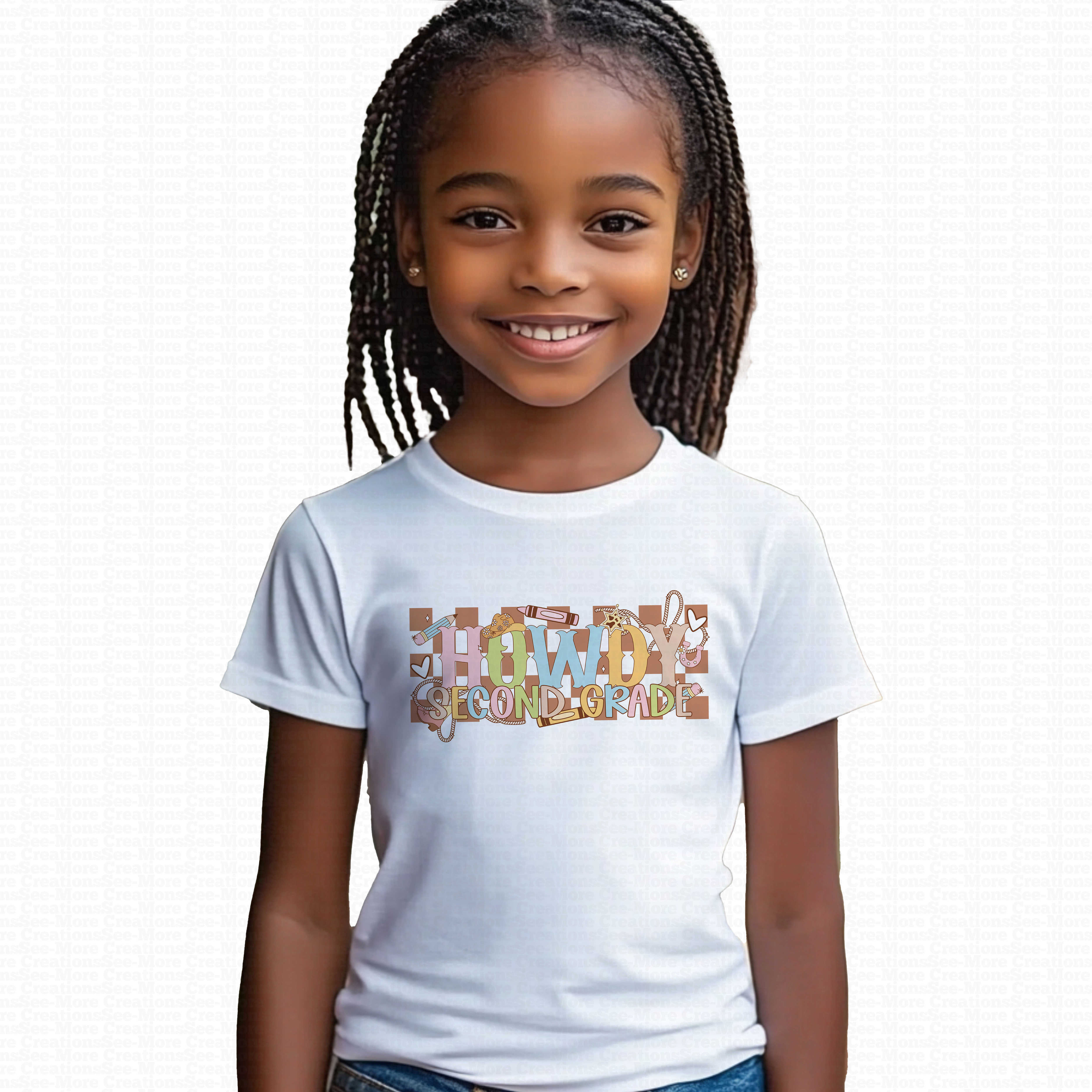 Howdy Second Grade #1 Girls School Shirt