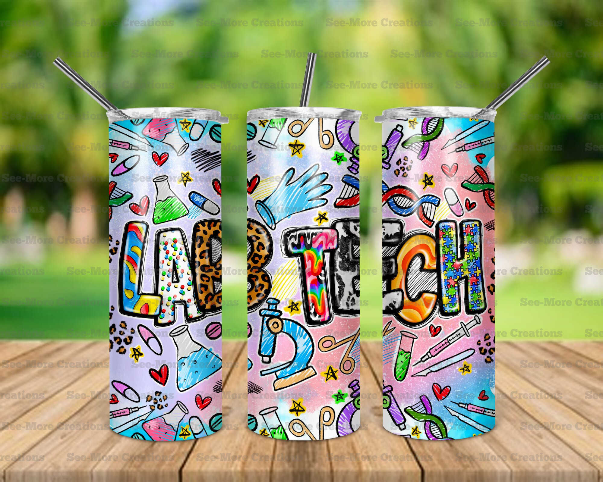 Lab Tech #5 Skinny Tumbler