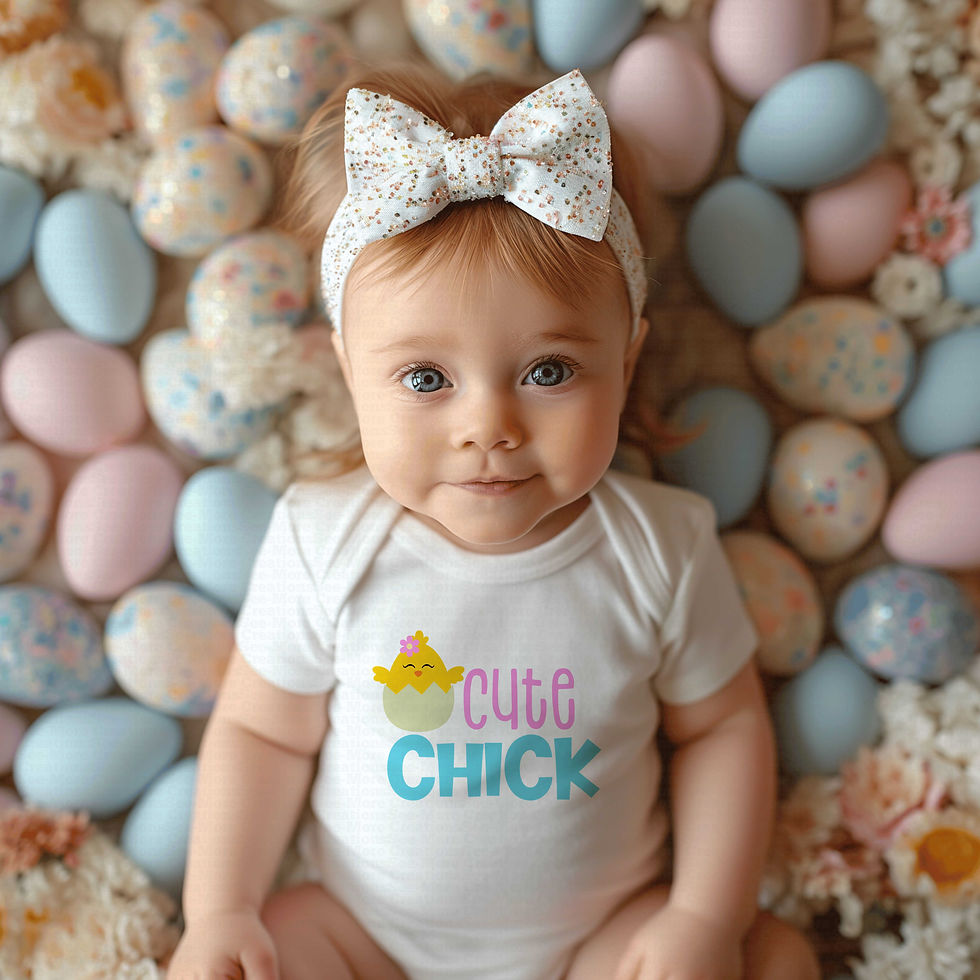 Thumbnail: Cute Chick #1 Girls Easter Bodysuit