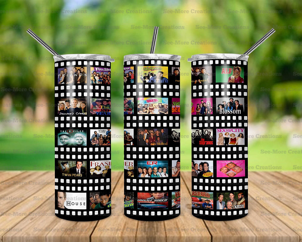 TV Shows #1 Skinny Tumbler