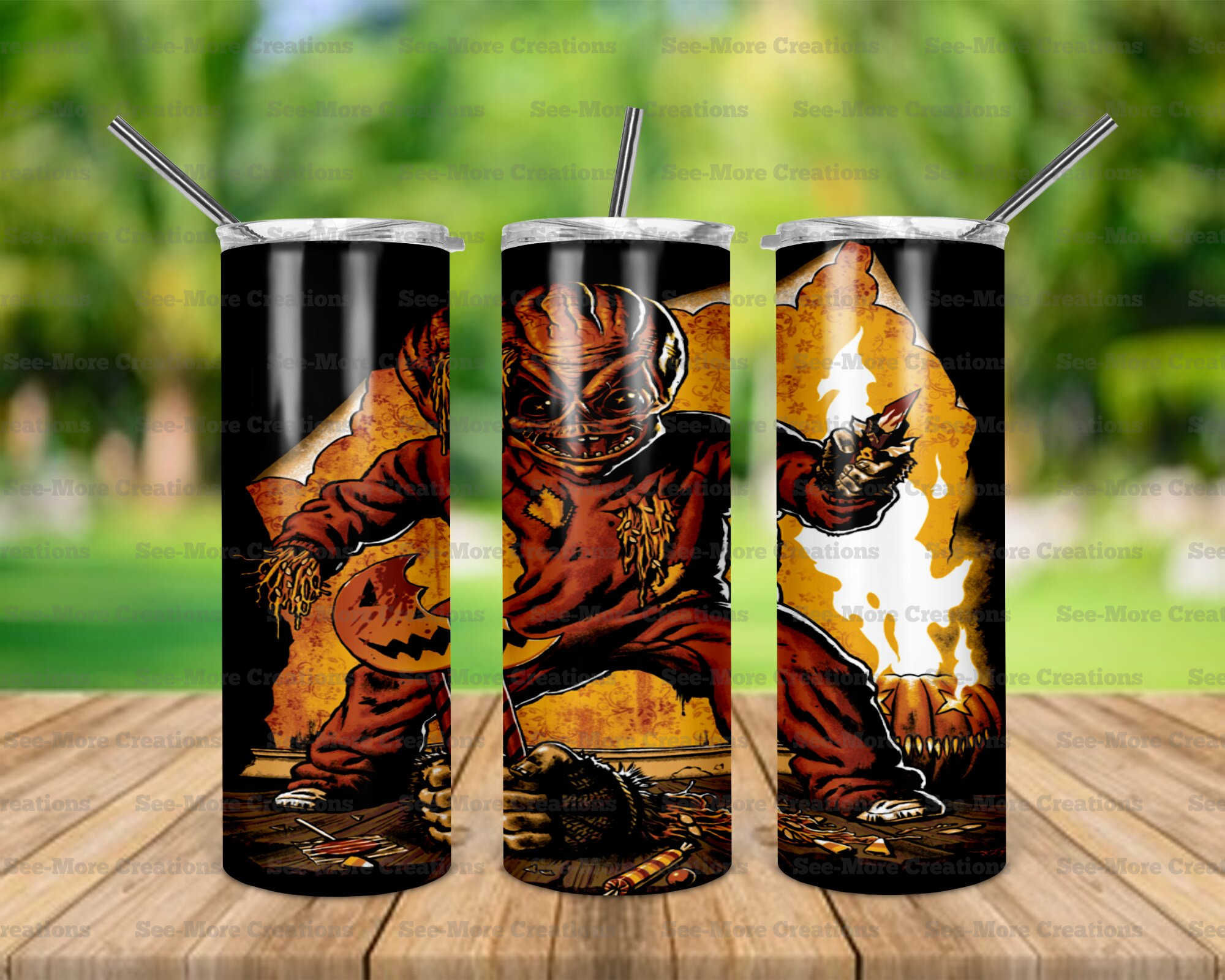 Ghost Of Halloween #2 Skinny Tumbler