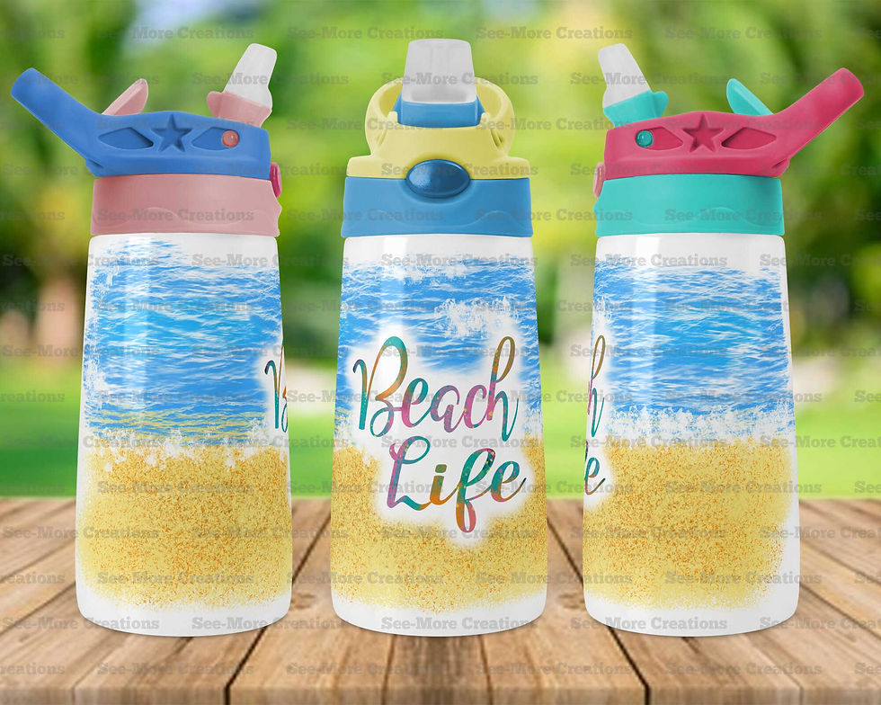 Thumbnail: Beach Life #1 Skinny, Sippy & Kids Tumblers