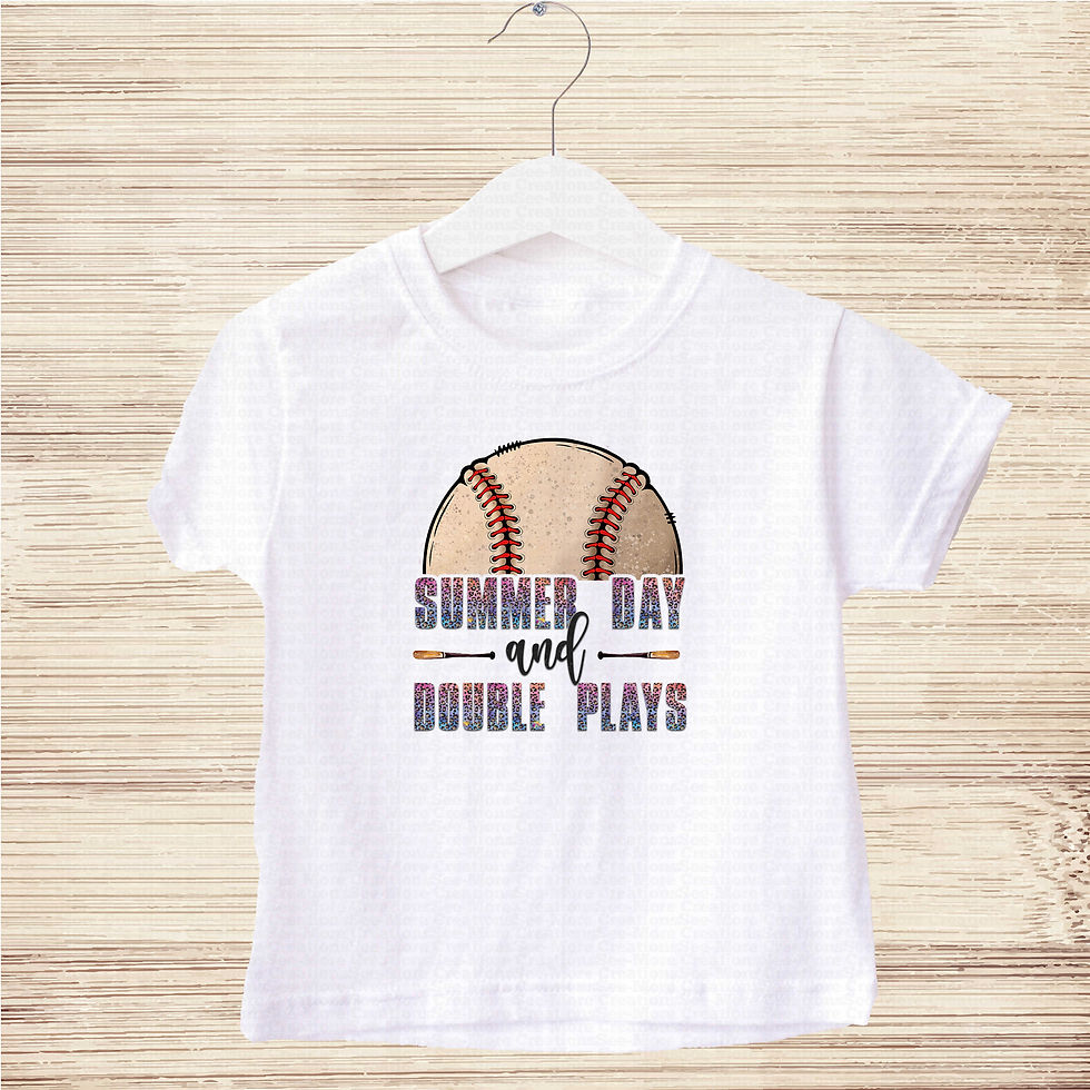 Μικρογραφία: Summer Days And Double Plays #1 Girls Colorful Leopard Print Baseball Shirt