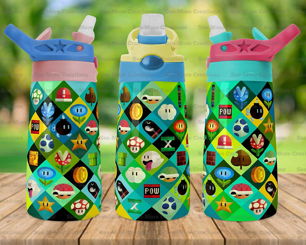 Thumbnail: Mario Brothers #5 Skinny, Sippy & Kids Tumblers