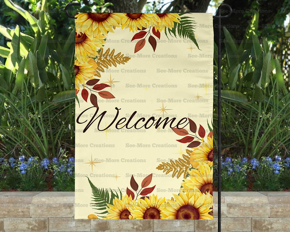 Sunflowers #15 Welcome Garden Flag
