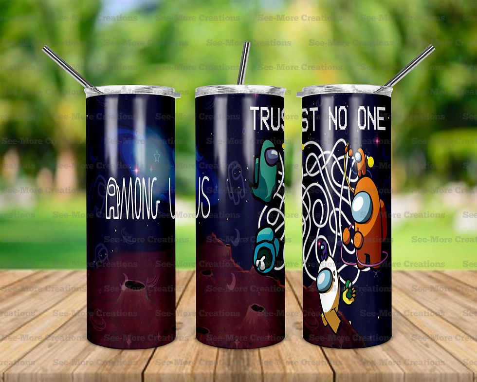 Among Us #9 Trust No One Skinny & Kids Tumblers