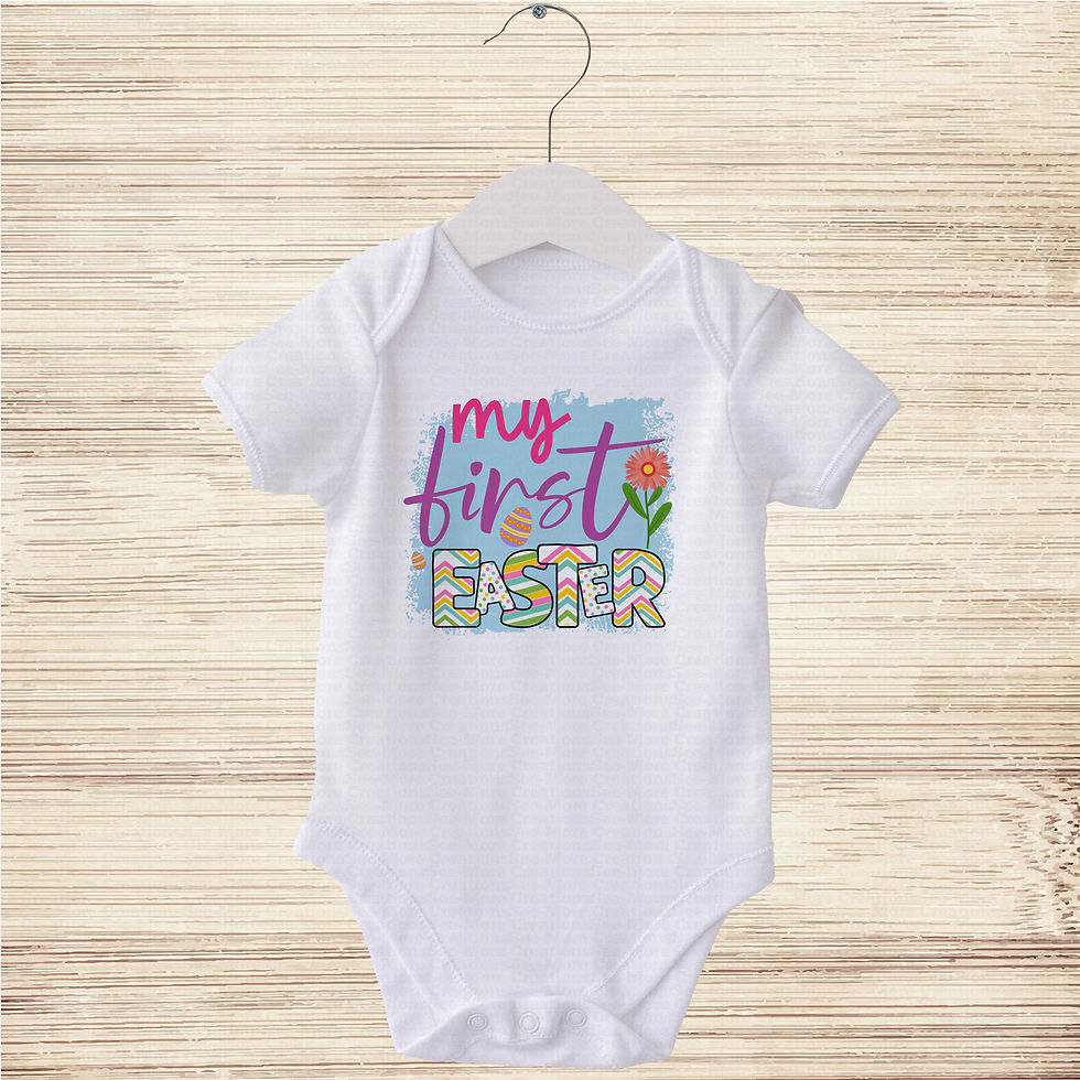 Thumbnail: My First Easter #20 Girls Easter Bodysuit