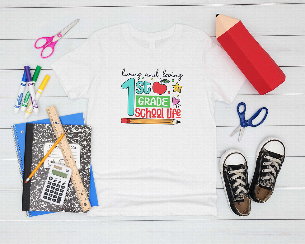 Миниатюра: Living And Loving First Grade School Life #1 Girls School Shirt