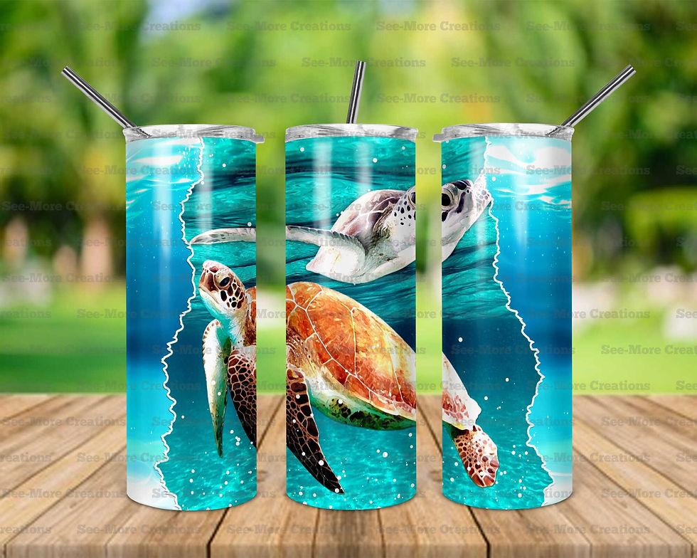 Sea Turtles #6 Skinny Tumbler