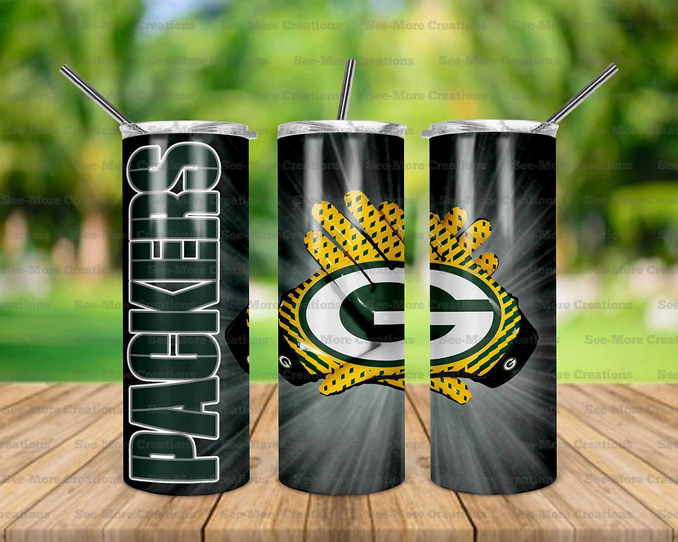 Green Bay Packers #7 Gloves Skinny, Sippy & Kids Tumblers