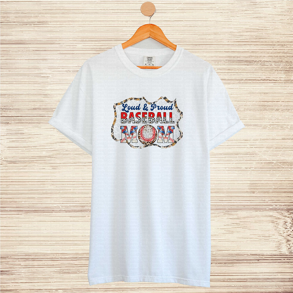 Thumbnail: Loud & Proud Baseball Mom #8 Woman's Baseball Shirt