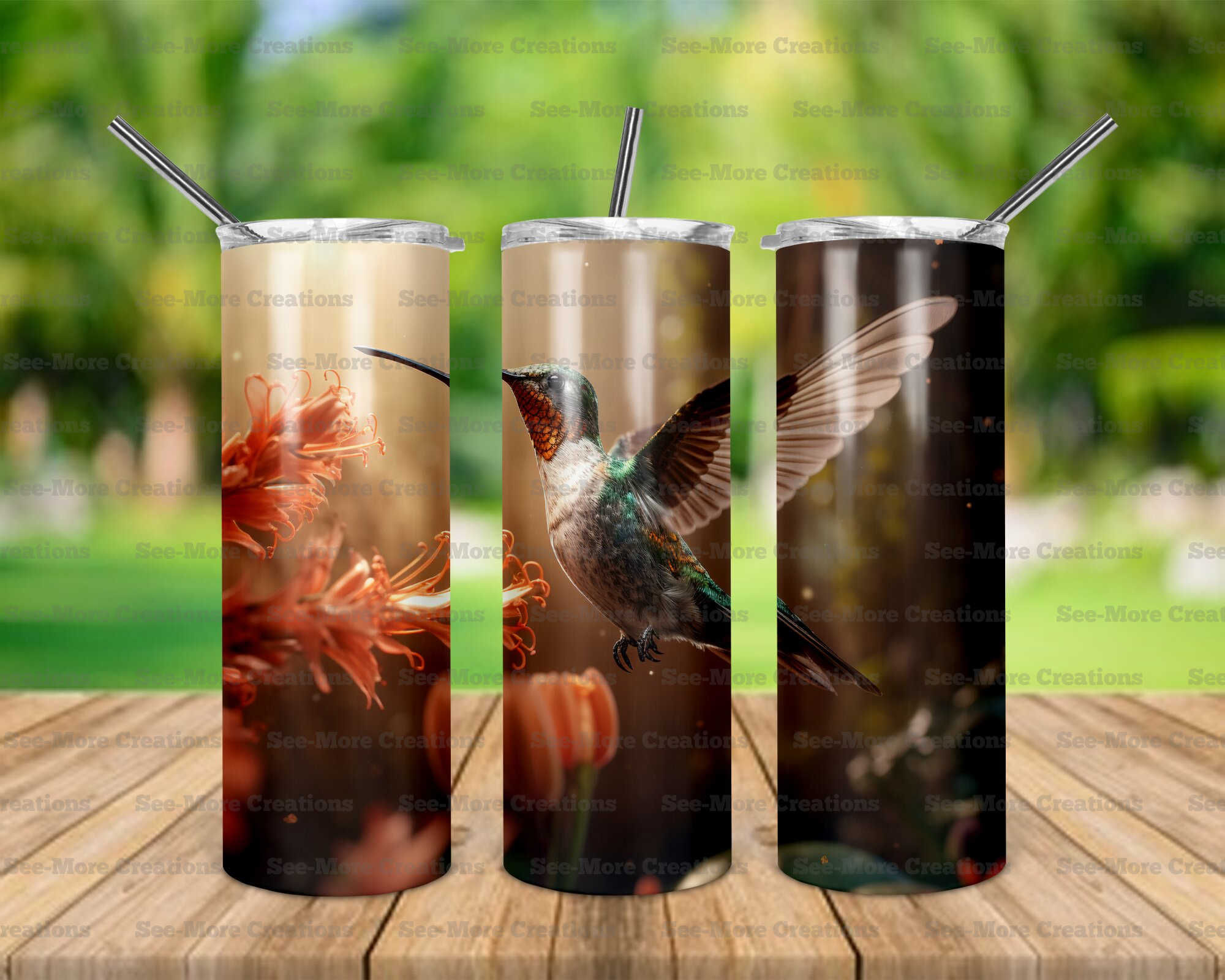 Hummingbirds #3 Skinny Tumbler