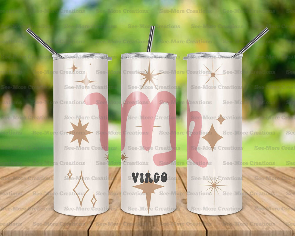Virgo #4 Symbol Retro Skinny Tumbler