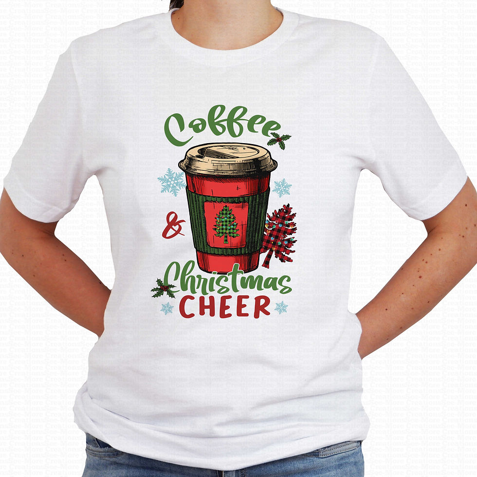 Coffee & Christmas Cheer #1 Women's Christmas Shirt