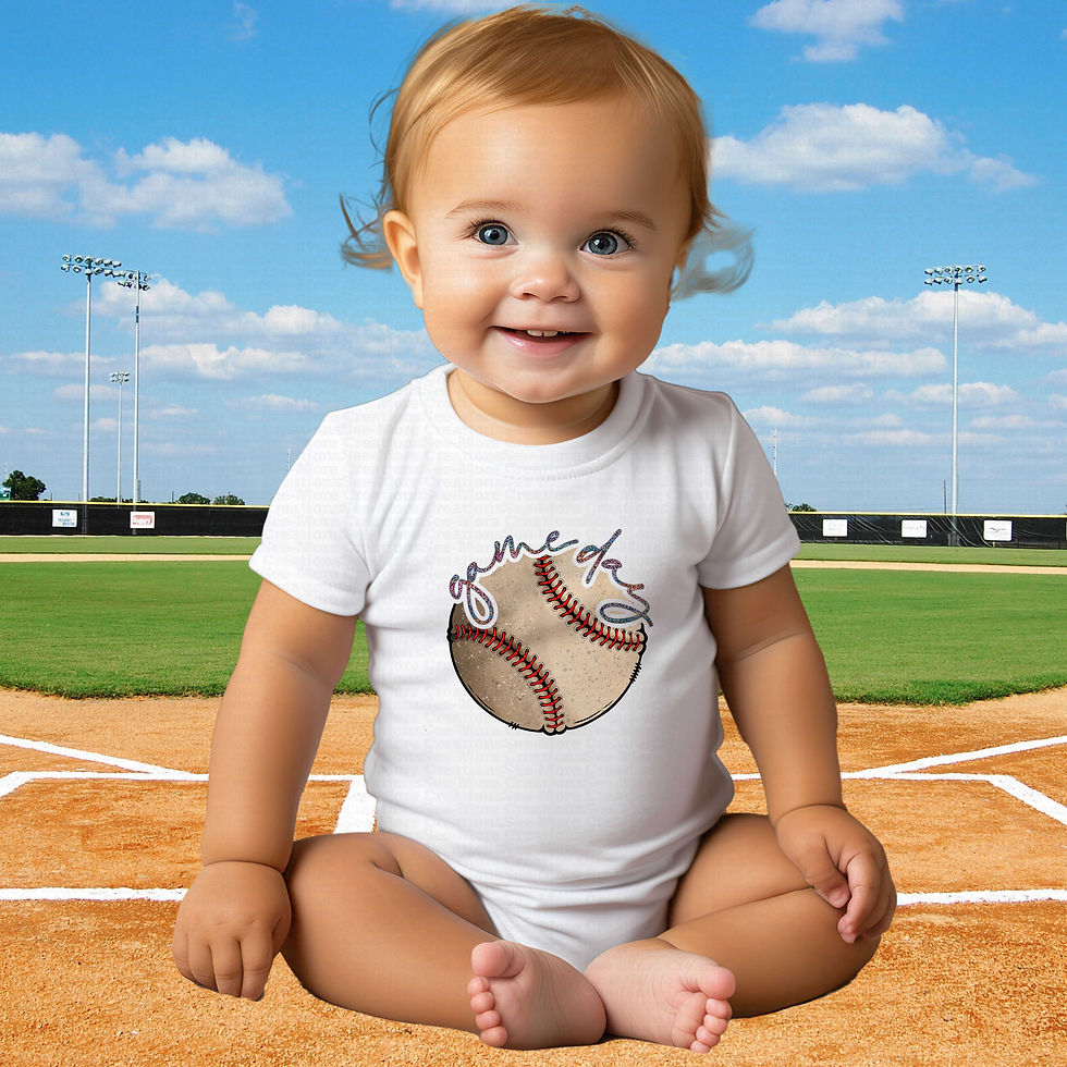 Thumbnail: Game Day #6 Girls Colorful Leopard Print Letters Baseball Bodysuit