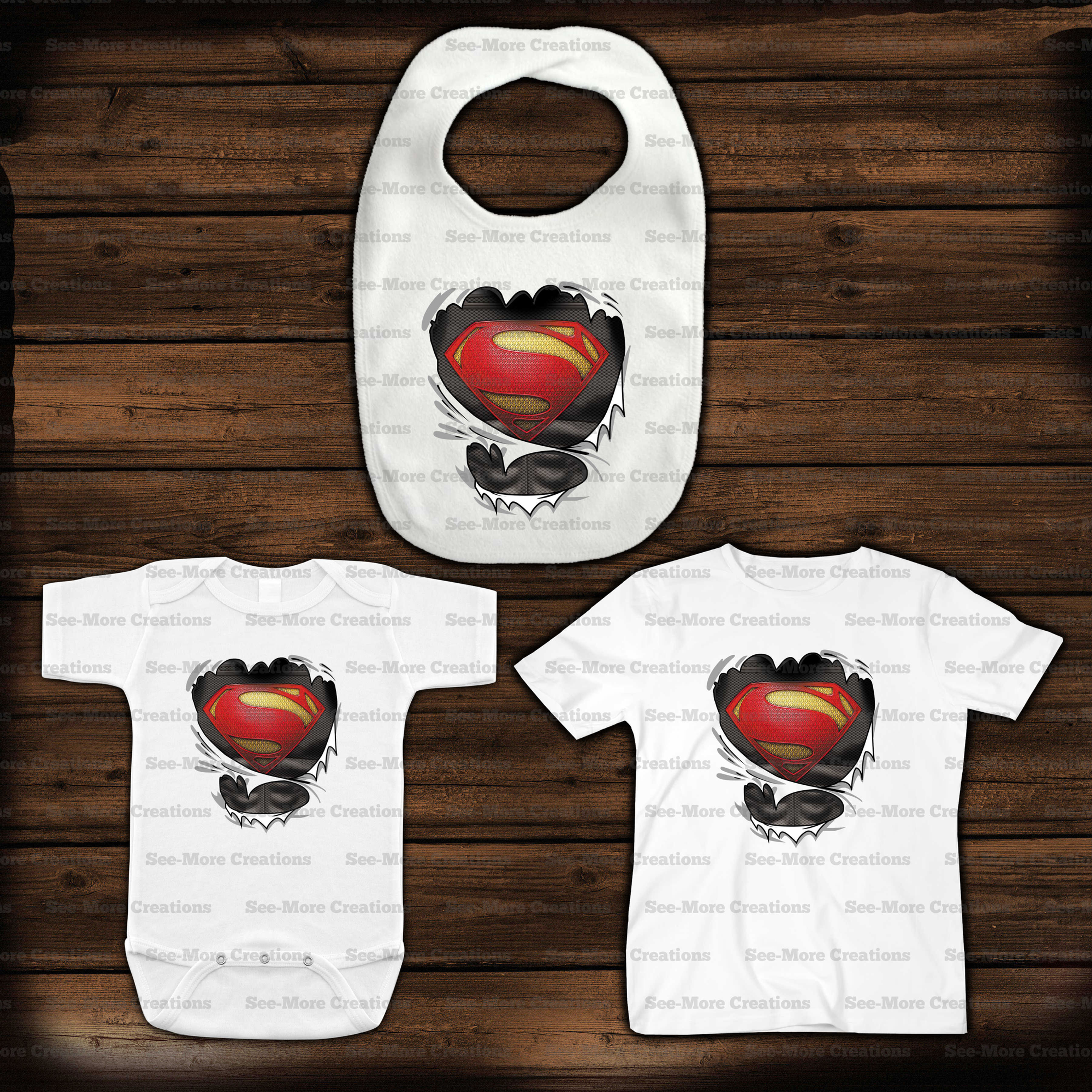 Superman #33 Ripped Bib, Jumper & Shirt