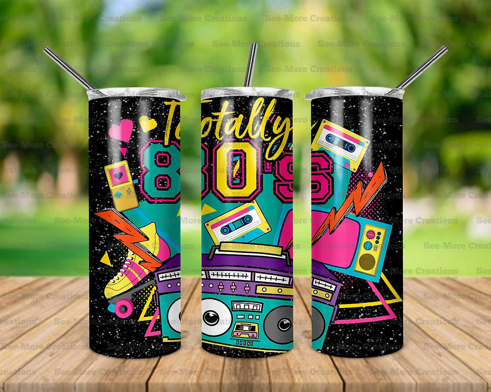 Totally 80's #10 Skinny Tumblers