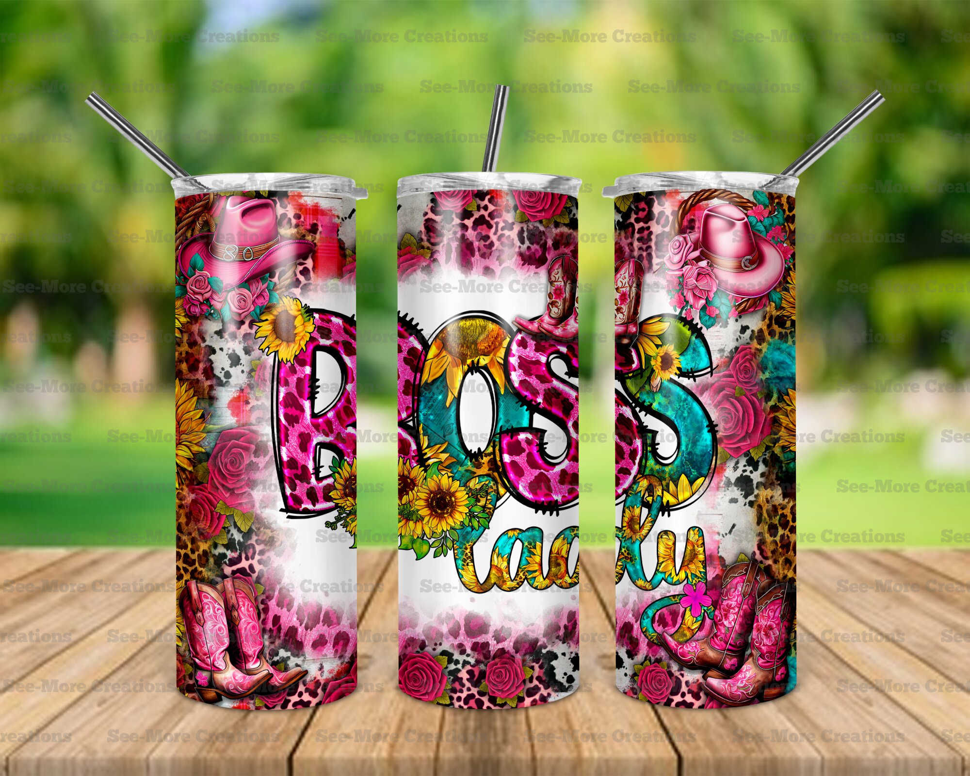 Boss Lady #2 Western Skinny Tumbler