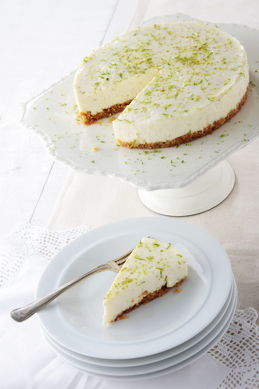 raw lime cheesecake