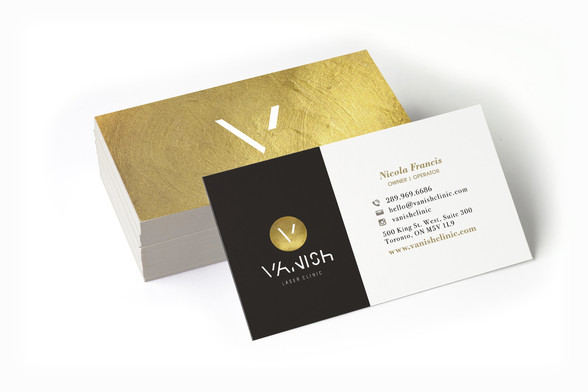 Vanish Laser Clinic - Double Sided Business Card