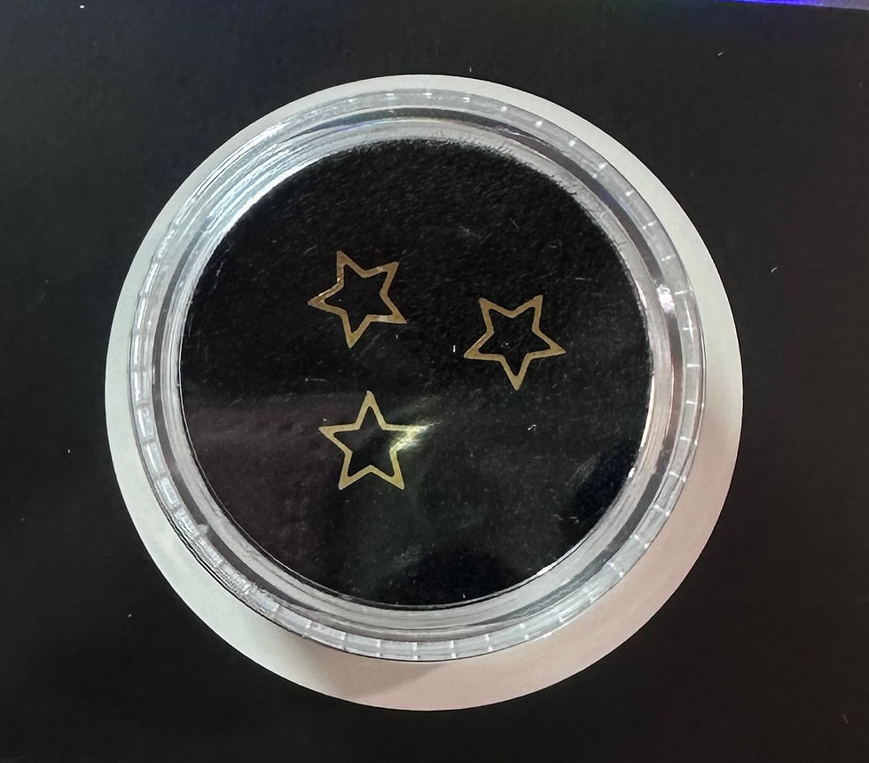 Ultra thin tooth gems: Gold pack of 3