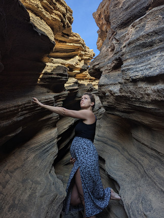 Las grietas : à l'intérieur du canyon avec Marie