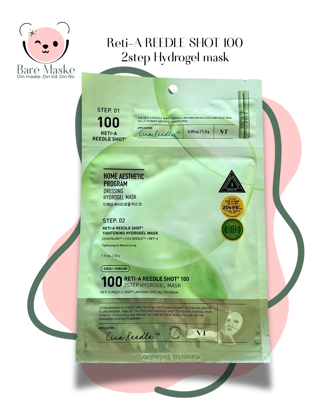 VT - Reti-A Reedle Shot 100 2-Step Hydrogel Mask