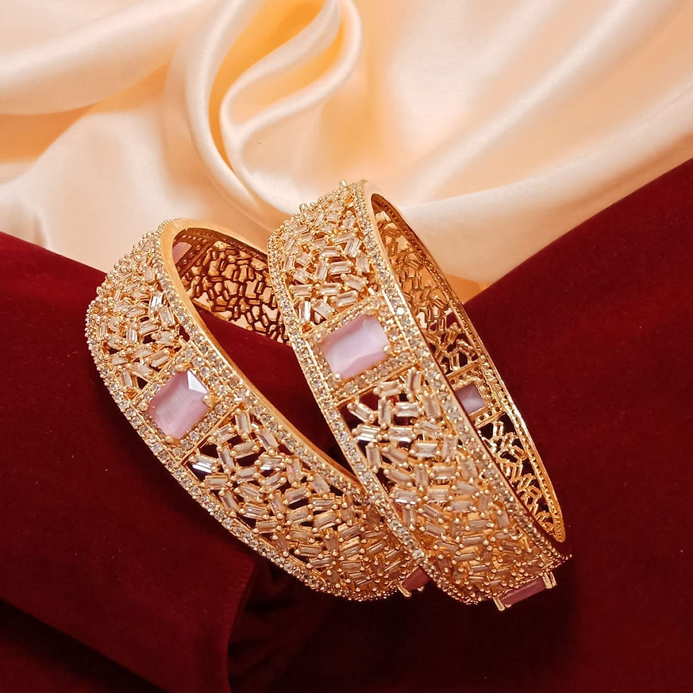 Thumbnail: Pair of Carved Bangles