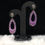 Thumbnail: Hanging Oval Earrings