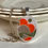 Thumbnail: JAJ Pyrex 'Tempo', vintage Pyrex oval pendant with moss green dot