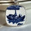 Thumbnail: Churchill Blue and white Willow 'Boat' vintage china square pendant