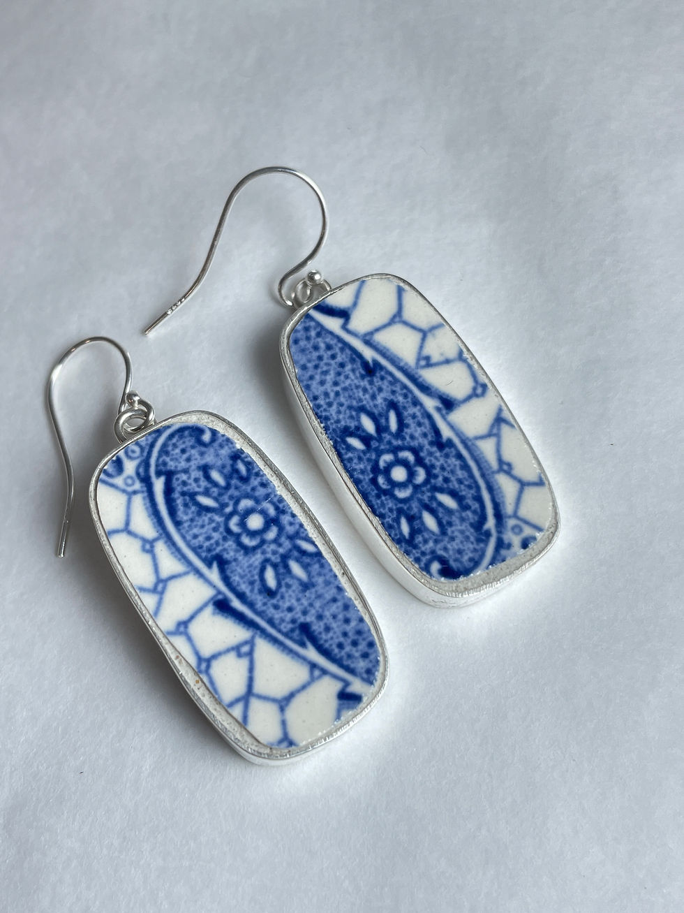 Adams 'Landscape border' rectangle earrings