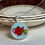 Thumbnail: round pendant with red tea pot and green tea cup